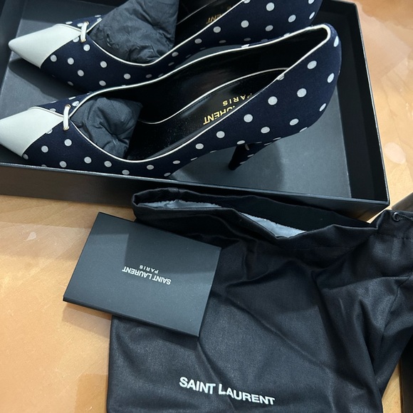 Polka dot heels YSL Saint Laurent - Picture 3 of 5